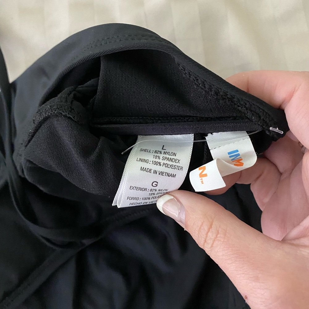 NWOT black cut out one piece bathing suit - Picture 3 of 3